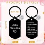 Luvsweets Little Reminders Gifts Keychain - Mental Health Gifts for Women Men, You are Enough Black Key Chain, Inspirational Motivational Positive Quotes Self Care Gift for Daughter Son Friends