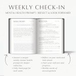 LIFTINSPIRE CO. Mental Health Journal - 100-Day Guided Journal with Prompts for Self-Care, Mindfulness, Anxiety & Depression relief - Mood, Wellness & Emotions Trackers