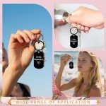 Luvsweets Little Reminders Gifts Keychain - Mental Health Gifts for Women Men, You are Enough Black Key Chain, Inspirational Motivational Positive Quotes Self Care Gift for Daughter Son Friends