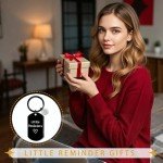 Luvsweets Little Reminders Gifts Keychain - Mental Health Gifts for Women Men, You are Enough Black Key Chain, Inspirational Motivational Positive Quotes Self Care Gift for Daughter Son Friends