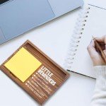 Little Reminders Sticky Note Holder, Encouraging Desk Organizer for Mental Wellness, Self-Care Inspirational Gift for Women, Friends, Self-Stick Note Pad Holders EDP119