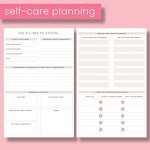 CanPlan Mental Health Planner - Self Care Gift for Women, Mental Health Journal, Book, Anxiety, Depression, ADHD Planner and Tracker, Self Love Self Care Journal, Wellness Planner, Pink