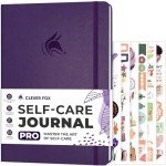 Clever Fox Self-Care Journal PRO – Wellness & Daily Reflection Notebook – Mental Health, Meditation & Mood Journal for Women, 7x10” (Purple)