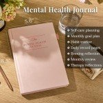 5 MINUTES A DAY Mental Health Journal, Anxiety & Guided Journal for Women, 91 Days Self Care Journal to Practice Positive Thinking, ADHD Planner with Mood Tracker (A5 Size)-Pink (5-Mentalhealth-Pink)