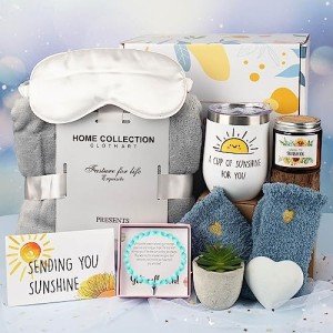 Get Well Soon Gifts For Women, 10pcs Self Care Gift For Women, Sympathy Gift Baskets, Feel Better, Thinking Of You Gifts For Woman, Care Package For Woman, Mom, Bff