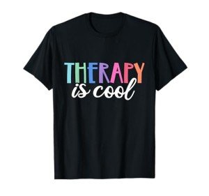 Therapy Is Cool Self Care Mental Health Matters Awareness T-Shirt