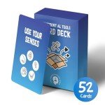 The Mental Wellness Space - My Essential Self-Care Tools Card Deck, Mindfulness Cards for Promoting Mental Coping Skills & Calm, Resilience Building for Men/Women, 1 Deck/52 Pieces with Guidebook