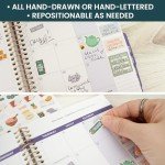 Bloom Daily Planners Rest is Self-Care Planner Sticker Pack - 8 Sheets / 490+ Stickers - Relaxation Themed Illustrations for Mental Health & Wellness - Journaling, Scrapbooking, Planning