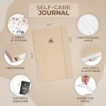 Clever Fox Self-Care Journal Premium – Daily Gratitude & Mental Health Notebook for Women – Reflection & Personal Development Journal (Seashell)