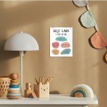 Self-Care Check-In Sign, Mental Health & Wellness Decor, Wooden Wall Plaque for Home or Office, Psychological Door Sign, Therapy Room Decor