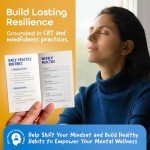 The Mental Wellness Space - My Essential Self-Care Tools Card Deck, Mindfulness Cards for Promoting Mental Coping Skills & Calm, Resilience Building for Men/Women, 1 Deck/52 Pieces with Guidebook