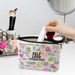 Positive Affirmations Makeup Bag Self Love Gifts Mental Health Gifts Inspirational Gifts for Women Female Girl Sister Friend Counselor Coworker Birthday Friendship Graduation Travel Toiletry Bag