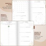 Clever Fox Self-Care Journal Premium – Daily Gratitude & Mental Health Notebook for Women – Reflection & Personal Development Journal (Seashell)
