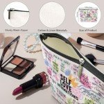 Positive Affirmations Makeup Bag Self Love Gifts Mental Health Gifts Inspirational Gifts for Women Female Girl Sister Friend Counselor Coworker Birthday Friendship Graduation Travel Toiletry Bag