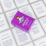 BayWel 100 Mindful Days - Daily Mindful Activity Cards – Self-Care & Gratitude Prompts for All Ages | Portable Travel Deck for Mental Wellness, Focus & Stress Relief