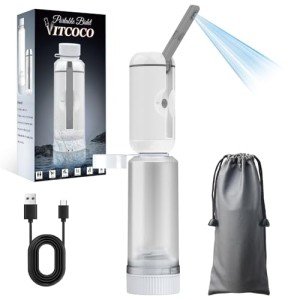 Portable Bidet for Travel, VITCOCO Rechargeable Travel Bidet Handheld Sprayer, Waterproof High Pressure Bidet for Personal Hygiene Cleaning, Soothing Postpartum Care(White)