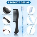 HQSLsund 10 Sets Personal Hygiene Kit Bulk, Disposable Toothbrushes with Toothpaste Floss Comb Soap and Cover, Toiletry Kits Homeless Supplies Bulk for Women,Men,Travel,Homeless