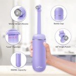 Easy@Home Portable Peri Bottle for Postpartum & Perineal Care: Handheld Bidet Perfect for Personal Hygiene Cleaning & Travel Friendly | 380ml Leakproof & Convenient Design | BPA-Free | EPB-01 Purple