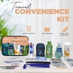 Asom Toiletry Travel Kit - 20 Piece TSA Approved Personal Care & Hygiene Essentials Set for Men & Women, Pre-Filled Convenience for Travel, Airplane Carry-On Ready