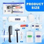 Basic Toiletry Kits, Individually Packed, Personal Hygiene Bulk Homeless Care Package Supplies, Travel Size for Men Women Charity, Disposable Toothbrushes With Toothpaste Set