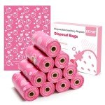 150Pcs Sanitary Napkin Disposal Bags, Luxiv Pink Disposable Sanitary Bag Personal Care Disposal for Tampons Trash Bag, Disposable Mini Bags for Women Privacy Handling Bag Diaper Sack (Purple)