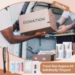 Gisdo 20 Sets Toiletry Kits Homeless Personal Hygiene Kit Bulk Homeless Care Package Supplies Travel Toiletry Kit Homeless Hygiene Kit Bulk for Men Women Charity Disposable Toiletry Kit(10-IN-1)