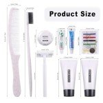 Hygiene Kit, Hygiene Kit Bulk, The Travel Hygiene Kit Is Fully Equipped, Individually Packed, Convenient For Personal Washing, Convenience Kits Suitable For Hotel, Home, Camping, Travel (12 Sets)