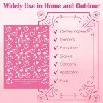 150Pcs Sanitary Napkin Disposal Bags, Luxiv Pink Disposable Sanitary Bag Personal Care Disposal for Tampons Trash Bag, Disposable Mini Bags for Women Privacy Handling Bag Diaper Sack (Purple)