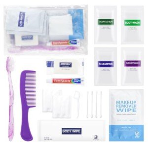 HQSLsund 20 Kits Travel Toiletry Kit Bulk, Personal Hygiene Kit, Disposable Hygiene Kit Homeless Care Supplies Charity Kit For Home, Hotel, Camping, Travel