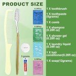 skourvut Bulk Hygiene Kits for Homeless,Basic Toiletry Kits,Travel Toothbrush and Toothpaste Set Care Packages for Homeless Hotel,Air Bnb Charity20