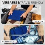 GOOSERIDE Travel Toiletry Bag for Women and Men - Hanging Cosmetic Travel Bag w/ 3 Detachable Organizer, Durable Hygiene Bag, Hanging Toiletry Bag Men or Makeup Case for Skincare - Royal Blue