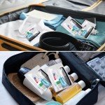 Ziliny 60 Set Travel Convenience Toiletry Kit Bulk Basic Toiletry Kits Travel Size Homeless Personal Hygiene Kit Homeless Care Package Supplies with Reusable Toiletry Bag for Men Charity