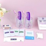 HQSLsund 20 Kits Travel Toiletry Kit Bulk, Personal Hygiene Kit, Disposable Hygiene Kit Homeless Care Supplies Charity Kit For Home, Hotel, Camping, Travel