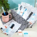 Newtay 48 Sets Personal Hygiene Kit Basic Toiletry Kits Homeless Supplies Bulk for Women, Men, Travel, Charity, Business Include 48 Shampoo, 48 Toothbrush, 48 Toothpaste, 48 Comb, and 48 Bath Soap