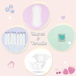 Eyryfui Sanitary Napkin Disposal Bags with Dispenser Feminine Hygiene Disposal Bags for Tampons Trash Bag, Personal Care Sanitary Bag for Women Privacy Handling (Pink)