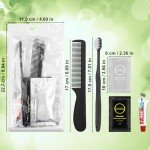 Toiletry Kits Disposable Travel Size Personal Hygiene Kits for Homeless Care Package Supplies in Bulk Toiletries Set Essential Women Men Hotel Guest Charity,Camping,Travel, Apartment 5 in 1(40 Pack)