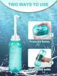 Peri Bottle for Postpartum Travel Bidet - Perineal Care,Portable Travel Squeeze Bottle Bidet for Women Personal Hygiene Cleaning,2 Tubes for Baby Mom After Birth Cleansing and Recovery 16.9OZ(Green)