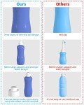 Hibbent Portable Bidet for Travel, Handheld Travel Bidet for Personal Hygiene Care, Personal Cleansing Use, Extended Nozzle, 17oz(500ml) Bathroom Toilet Bidet Spray, Purple