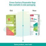 Sirona Personal Disposal Bags – 30 Bags for Discreet Tampons, Sanitary Pads/Napkin, Panty Liners, Tampons & Condoms | Menstrual Care and Hygiene Products