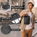 Yarwo Travel Toiletry Bag for Men, Hanging Dopp Kit Shaving Storage Case, Water-resistant Toiletry Organizer Hygiene Bag for Toiletries, Skincare, Razor, Makeup, Cosmetics, Shower Essentials