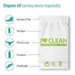 Sirona Personal Disposal Bags – 30 Bags for Discreet Tampons, Sanitary Pads/Napkin, Panty Liners, Tampons & Condoms | Menstrual Care and Hygiene Products