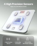 FITINDEX Smart Scale for Body Weight, Scale with BMI, Body Fat, Muscle Mass, Bluetooth,13 Body Composition Analyzer, Sync APP, Digital Bathroom, FSA HSA Eligible, 400lb, White