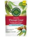 Traditional Medicinals Lozenges, Organic Throat Coat Lozenges, Eucalyptus Mint, Soothes Sore Throats & Relieves Coughs, 16 Individually Wrapped