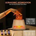 SALKING 2-in-1 Ultrasonic Essential Oil Diffuser & Himalayan Salt Lamp, Aromatherapy Diffuser Cool Mist Humidifier with Auto Off Function, 100% Pure Himalayan Pink Salt Rock, 150ml (Wooden Grain)