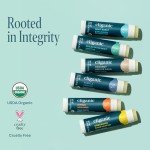 Cliganic Organic Lip Balm Set (6 Flavors) - 100% Natural Hydrating, Moisturizing for Dry Cracked Lips, for Men & Women