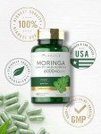 Carlyle Moringa Oleifera | 180 Capsules | Non-GMO and Gluten Free Supplement | Complete Green Superfood | from Moringa Leaf Powder