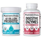 Physician's CHOICE Advanced Gut Health Bundle: 60 Billion Probiotics 30ct + Digestive Enzymes 60ct for Digestive, Gut, and Immune Health Supports Occasional Constipation, Diarrhea, Gas, and Bloating