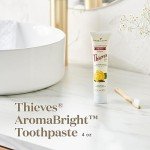Young Living Thieves AromaBright Toothpaste | Fluoride-Free, Essential Oil-Infused Natural Toothpaste, Refreshing Oral Care for a Clean & Radiant Smile, 4 oz Tube