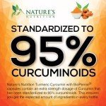 Turmeric Curcumin Supplement 1950mg with Organic Turmeric & Ginger, 95% Curcuminoids, BioPerine Black Pepper for Best Absorption, Nature's Vegan Joint Support, Non-GMO, Bottled in USA - 240 Capsules