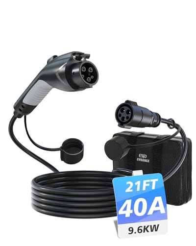 EVDANCE Charger Extension Cable for EVs - 40A/21FT